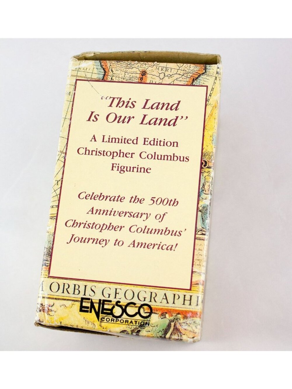 Precious Moments Christopher Columbus LE 1992 Figurine 527777 "This Land" - Picture 9 of 10